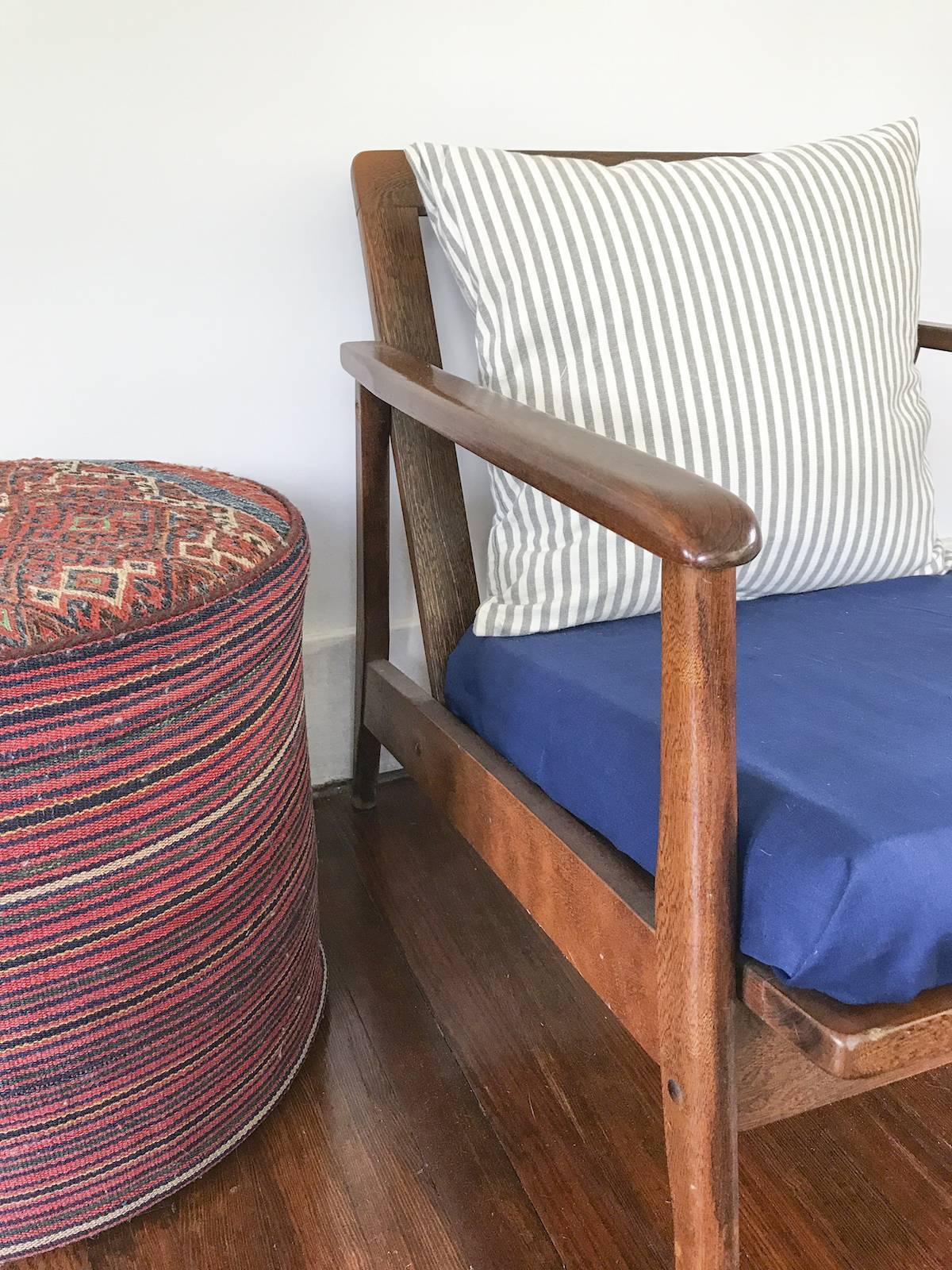 Danish Modern Chair Repair | Rubber Webbing Straps Belts Back Rest