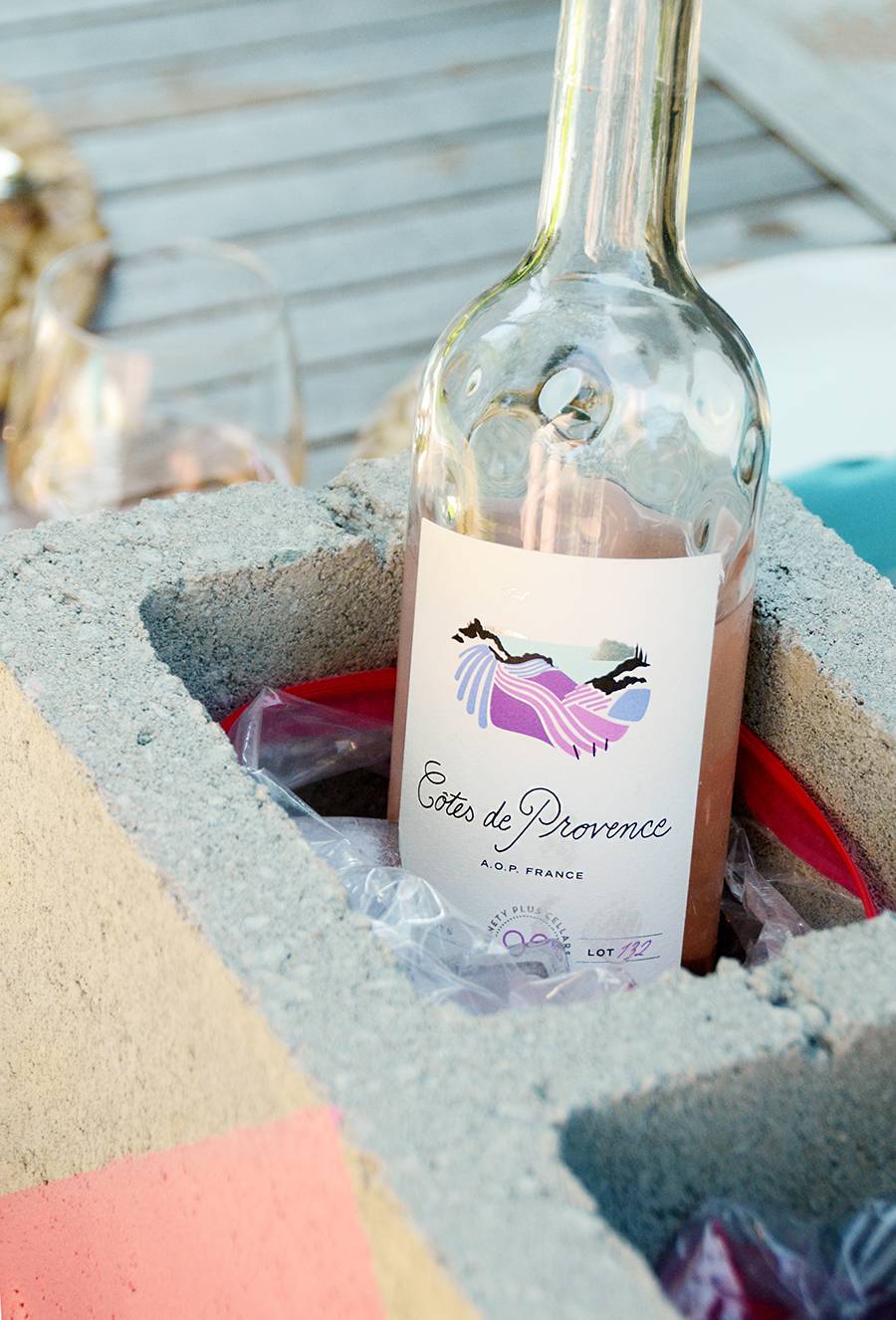 Easy DIY Cinder Block Wine Cooler