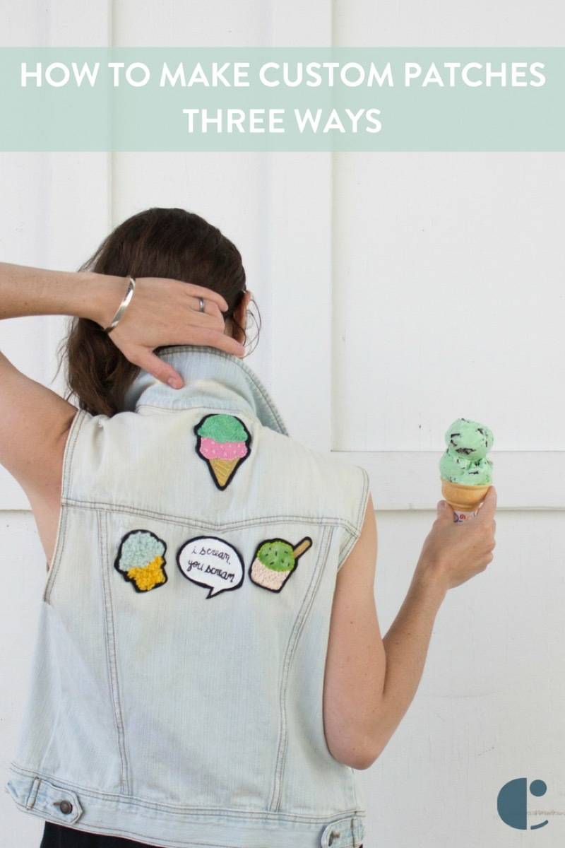 How to make custom patches - and ours are all about ice cream!