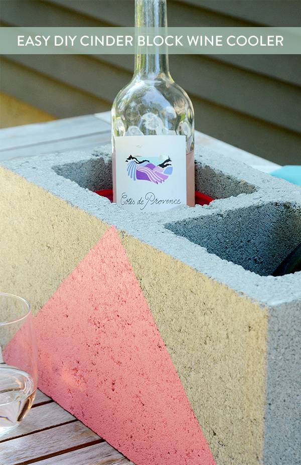 Easy DIY Cinder Block Wine Cooler