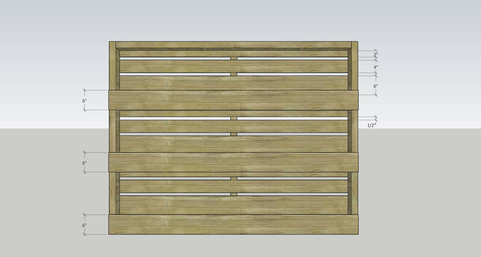 A wooden dresser has three drawers.