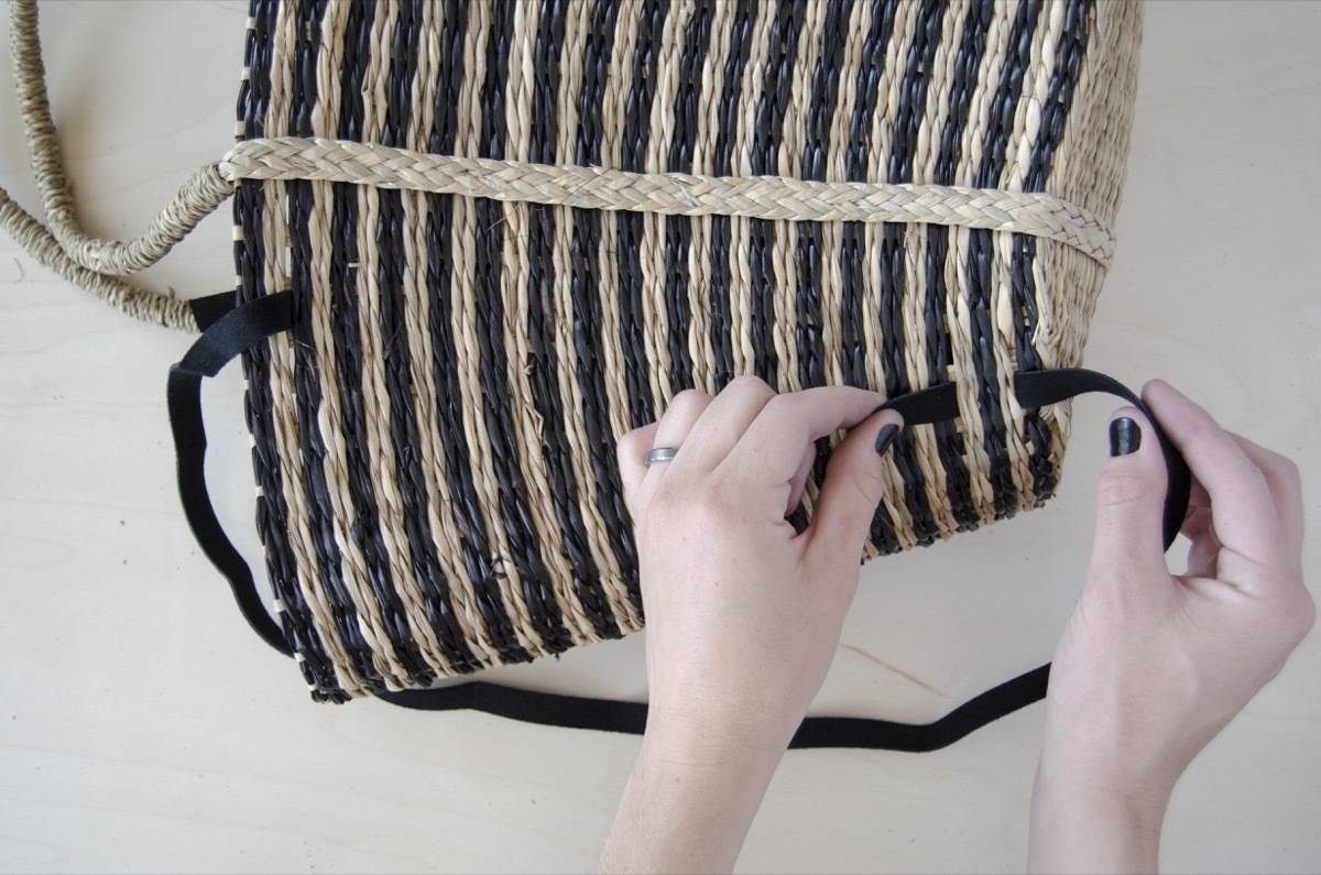 Picnic Basket Backpack DIY - Step 1b