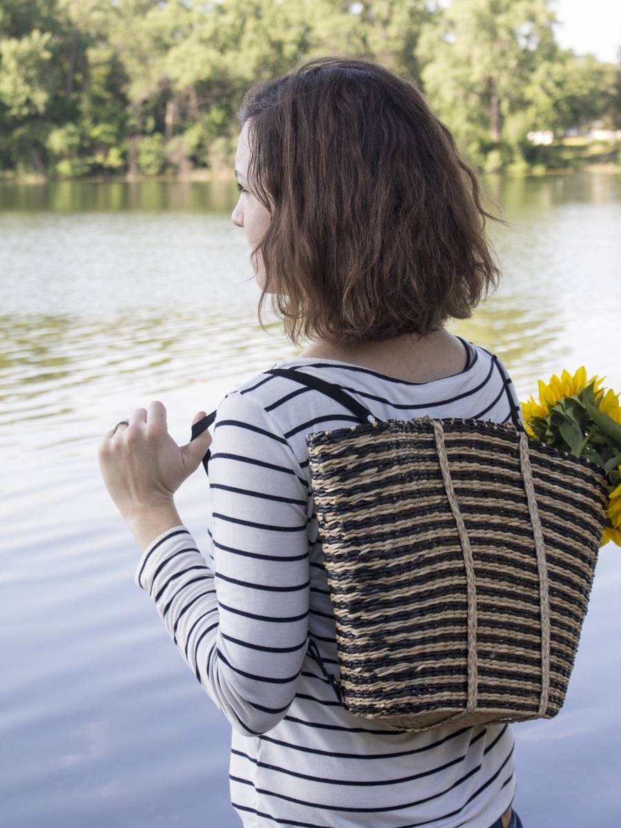 Picnic basket backpack DIY