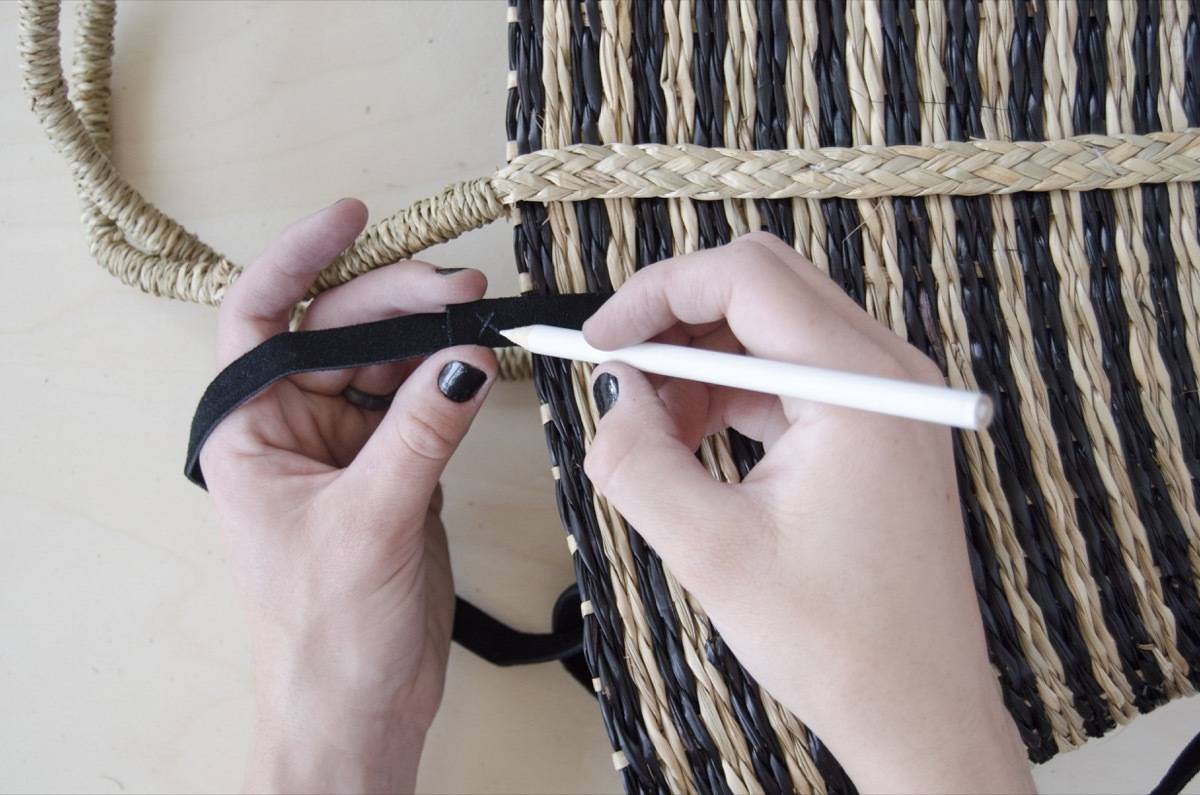 Picnic Basket Backpack DIY - Step 2a