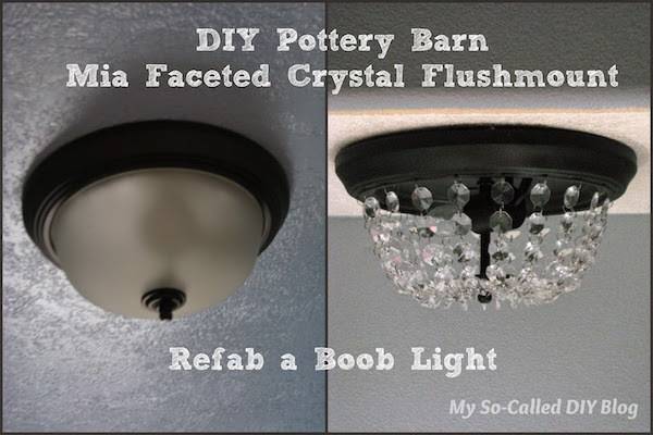 Emily's crystal light fixture makeover
