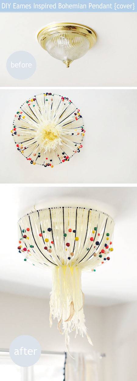 Ceiling Light Covers You Can Diy Six, Hanging Light Fixture Ceiling Cover