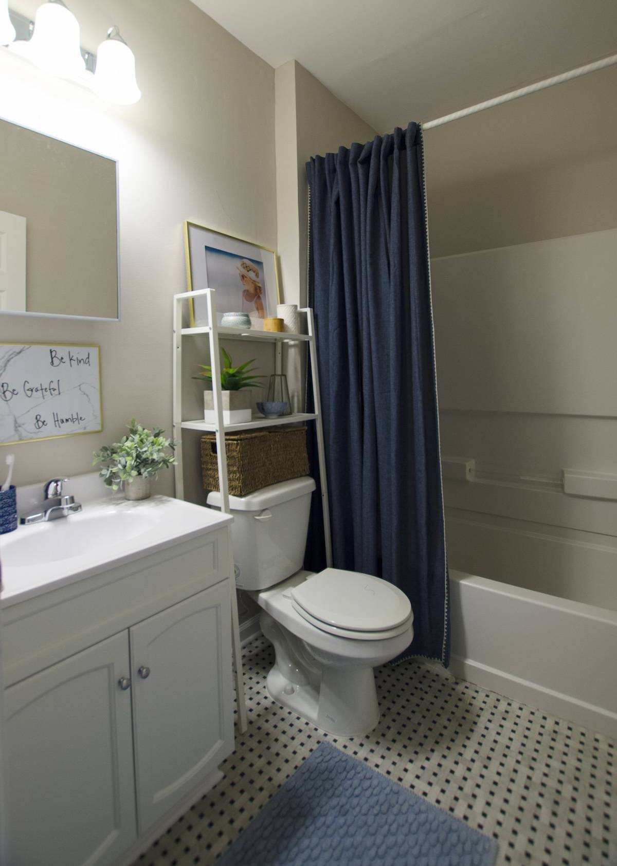Tips for Styling a Plain Builder Grade Bathroom
