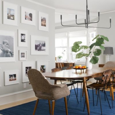 Curbly House Dining Room Gallery Wall of Family Photos