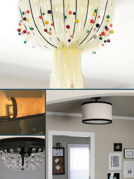 ceiling light covers that are easy to DIY