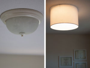 Ceiling Light Covers You Can DIY | Six Clever Ways to Cover Ugly Light ...
