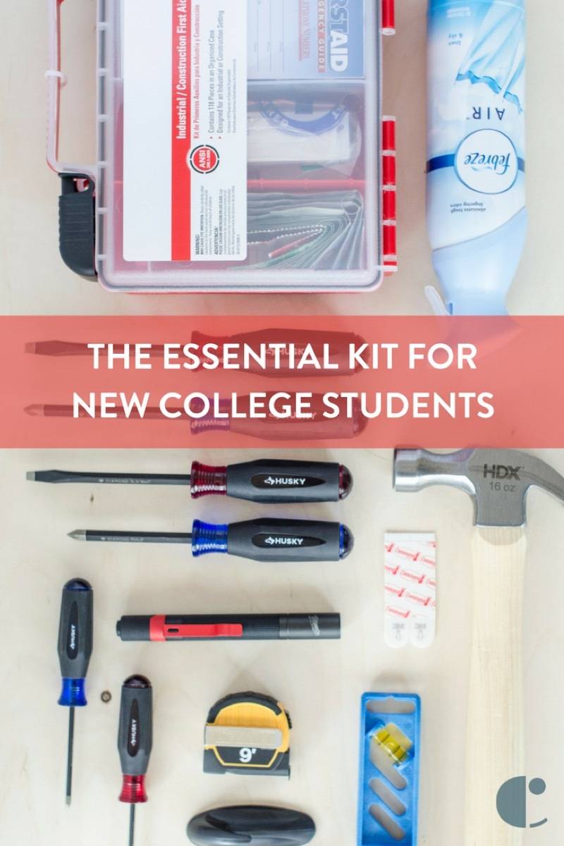 How to put together a complete dorm kit (everything found at Home Depot!)