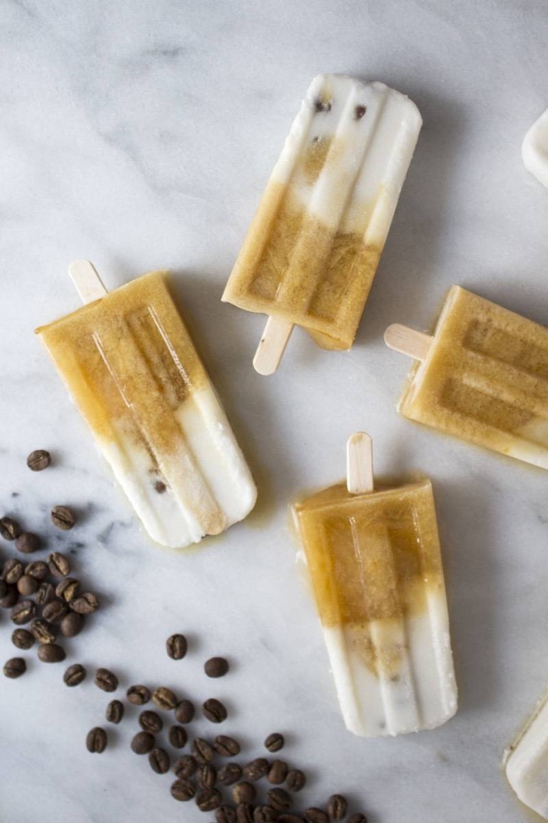 Make these: Caramel Mocha Coffee Popsicles