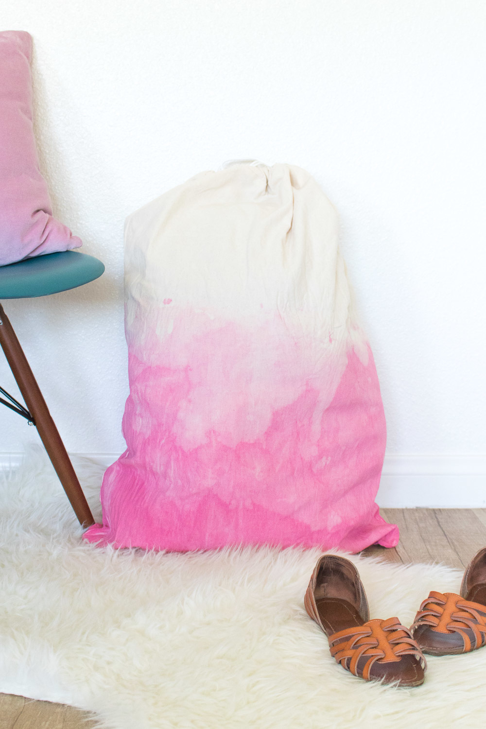 Go Back to School with a Dip-Dyed Ombre Laundry Bag