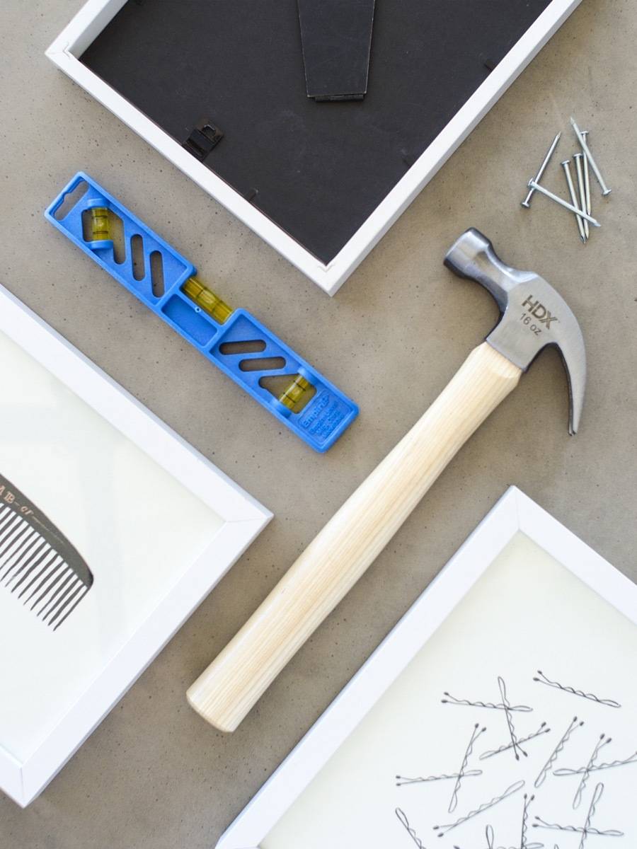 The Essential Dorm Kit: Hammer and level