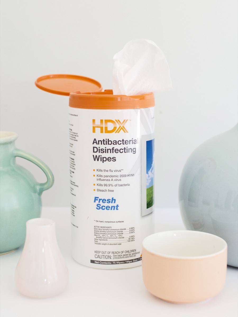 The Essential Dorm Kit: Antibacterial disinfecting wipes