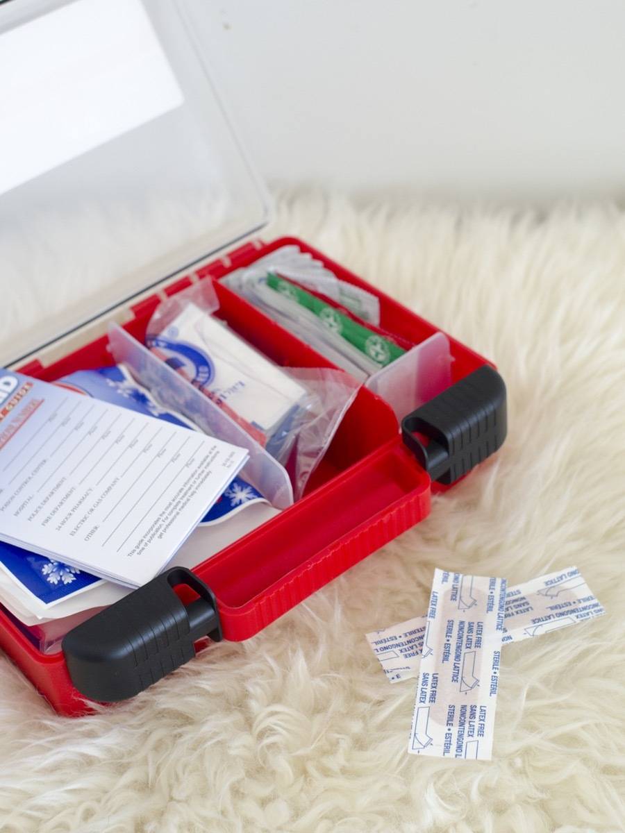 The Essential Dorm Kit: 3M first aid kit
