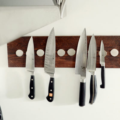 DIY Wooden Wall Mounted Knife Rack
