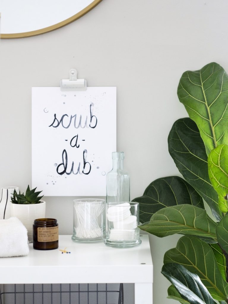 Printable Bathroom Wall Art Download These Two Free Designs!