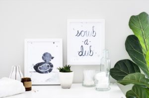 Printable Bathroom Wall Art | Download These Two Free Designs!