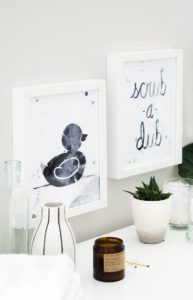 Printable Bathroom Wall Art | Download These Two Free Designs!
