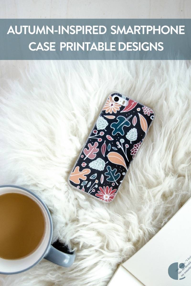 Download these three autumn-inspired smartphone case designs to print and use