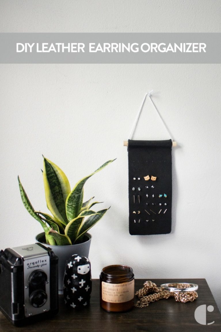 Stud Earring Organizer DIY Minimal Organization Solution