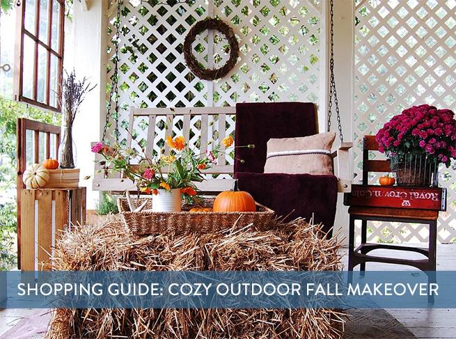 Shopping Guide: Give Your Backyard A Cozy Fall Makeover