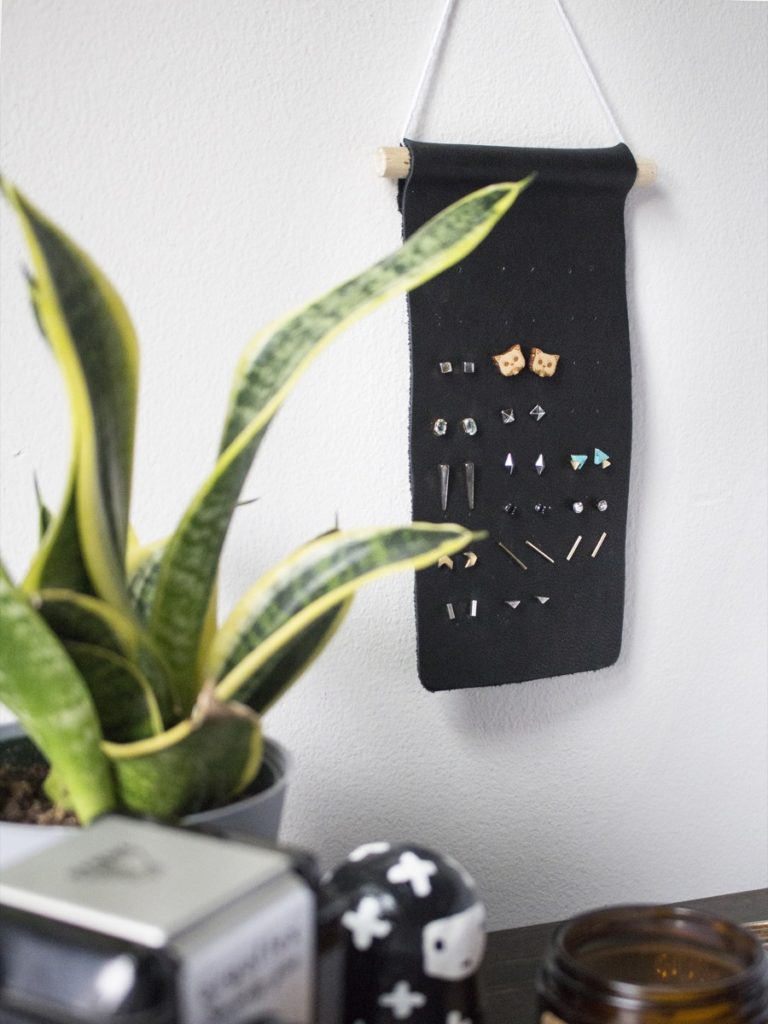 Stud Earring Organizer DIY Minimal Organization Solution