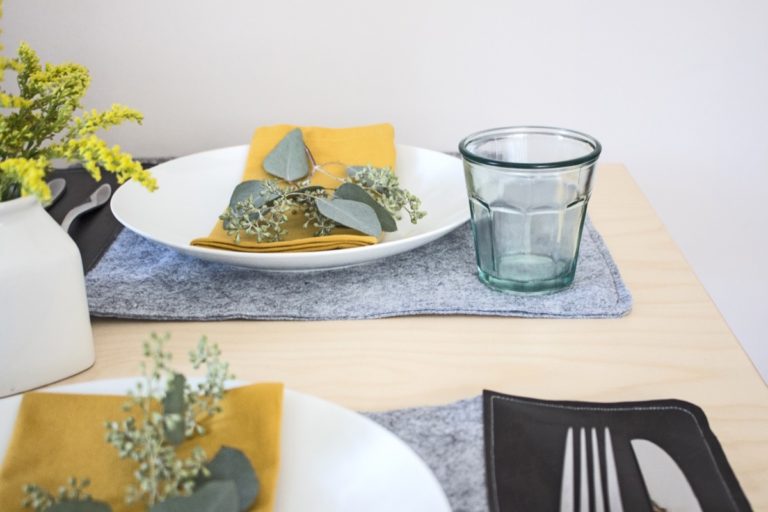 Felt Placemats You Can Make Yourself Minimal & Scandinavian Vibes