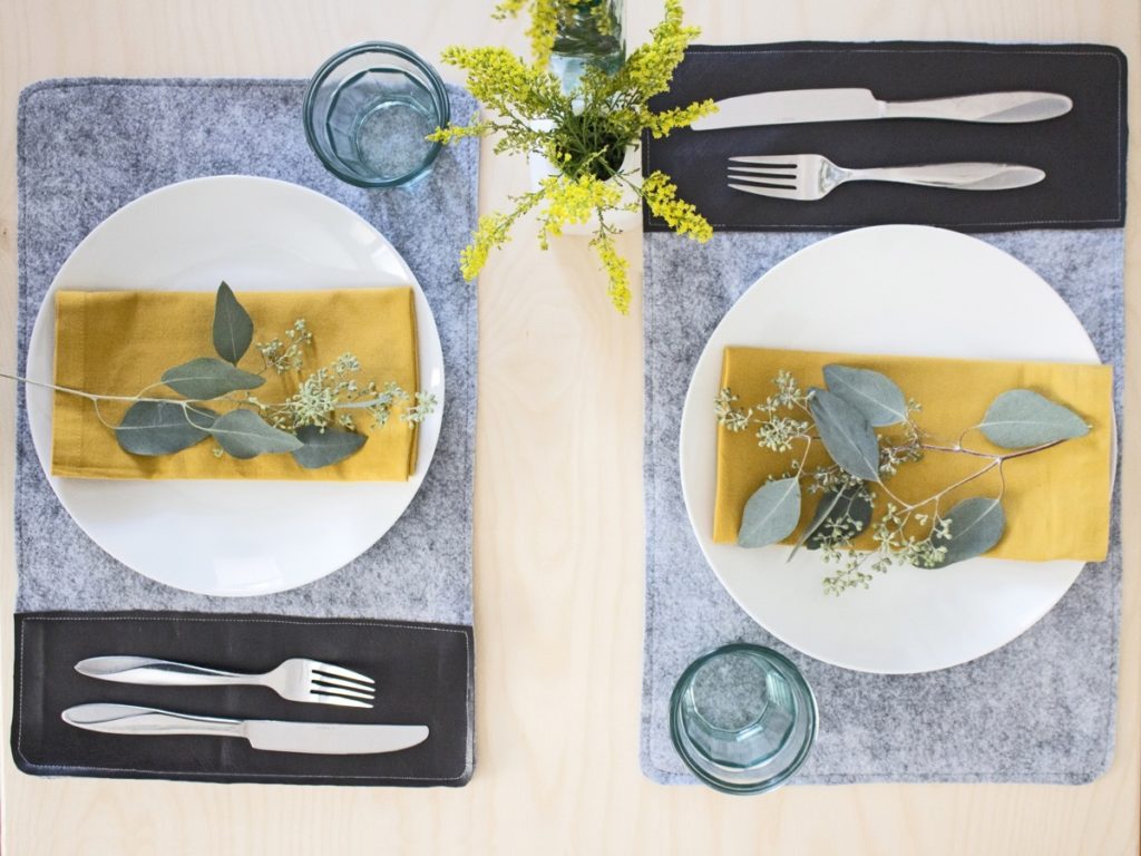 Felt Placemats You Can Make Yourself Minimal & Scandinavian Vibes
