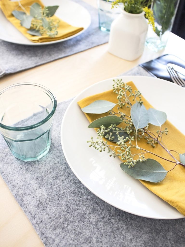 Felt Placemats You Can Make Yourself Minimal & Scandinavian Vibes