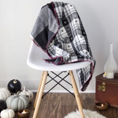 DIY Flannel Throw | Cozy up!