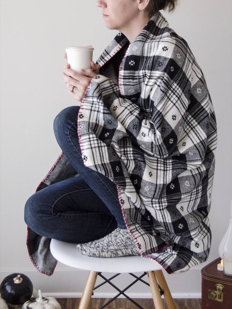 Learn how to create a comfy throw blanket to snuggle up in