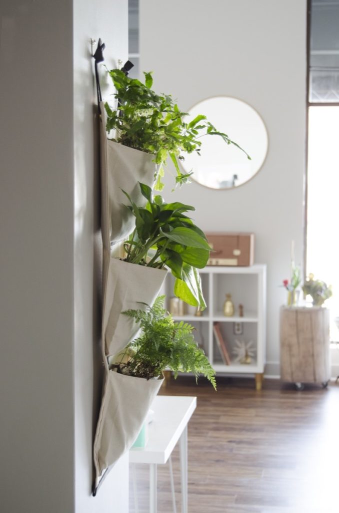 Hanging Fabric Planter DIY It's Like a Magazine Rack for your Plants