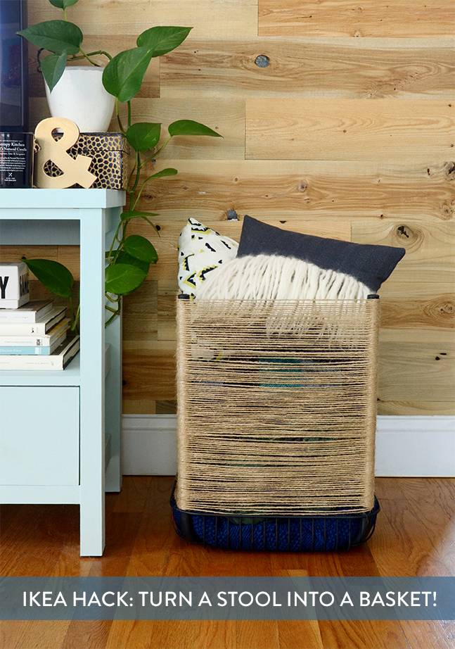 IKEA Hack: Turn An IKEA Stool Into A Storage Basket