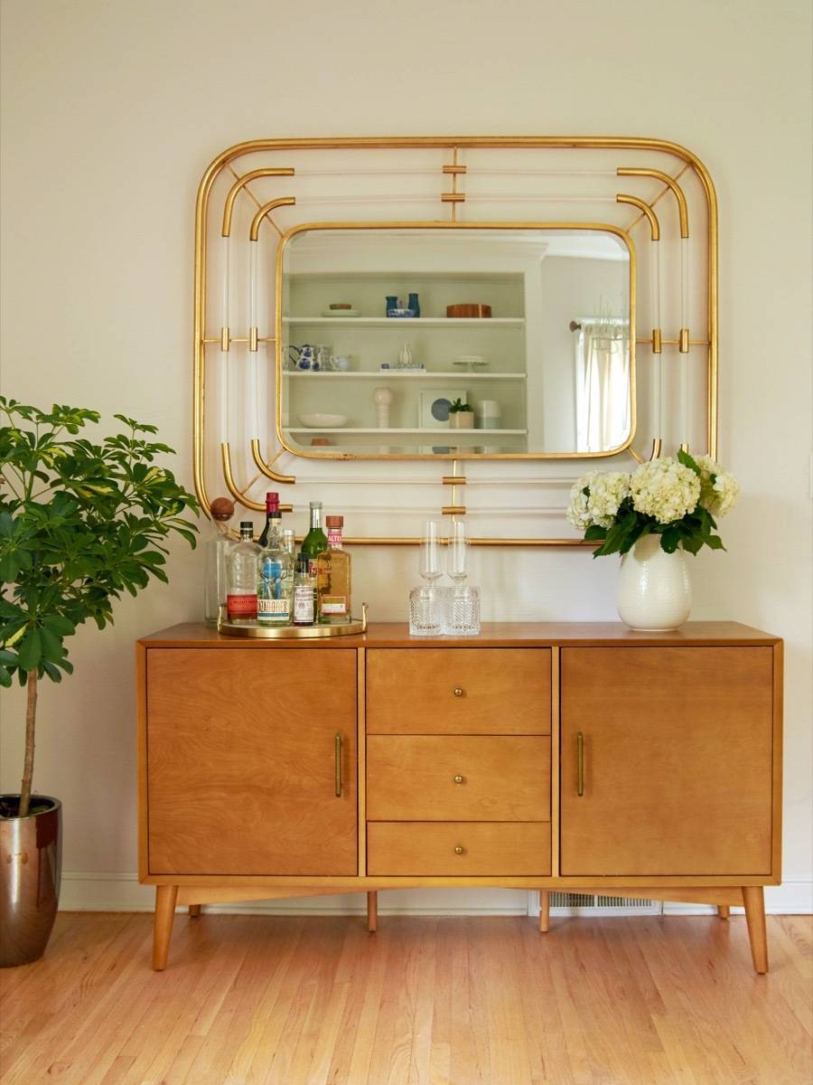 Credenza and bar