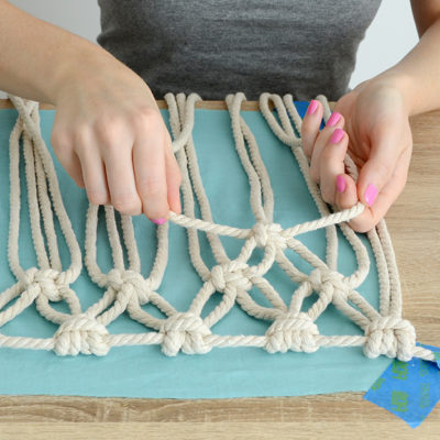 DIY Boho Macrame Throw Pillow