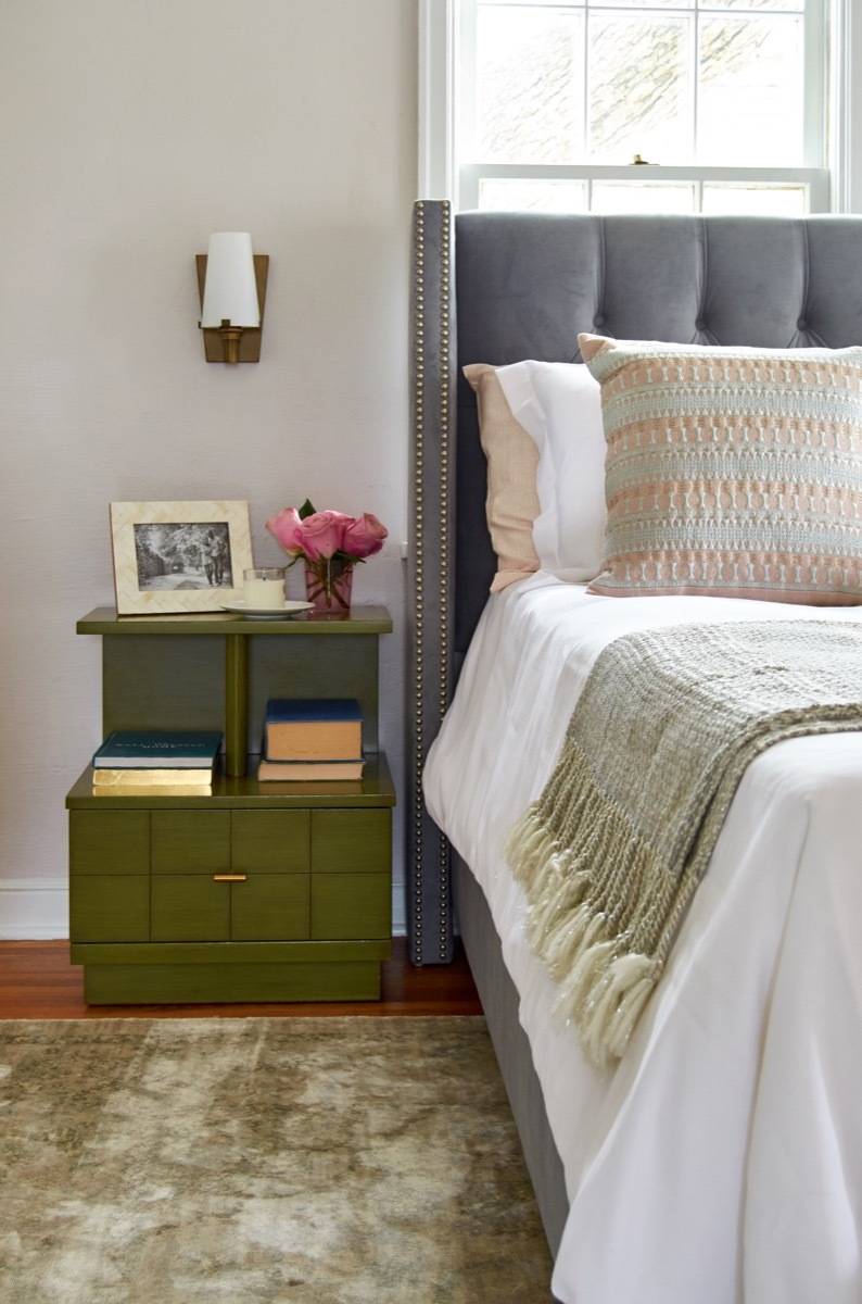 Styled bedside table