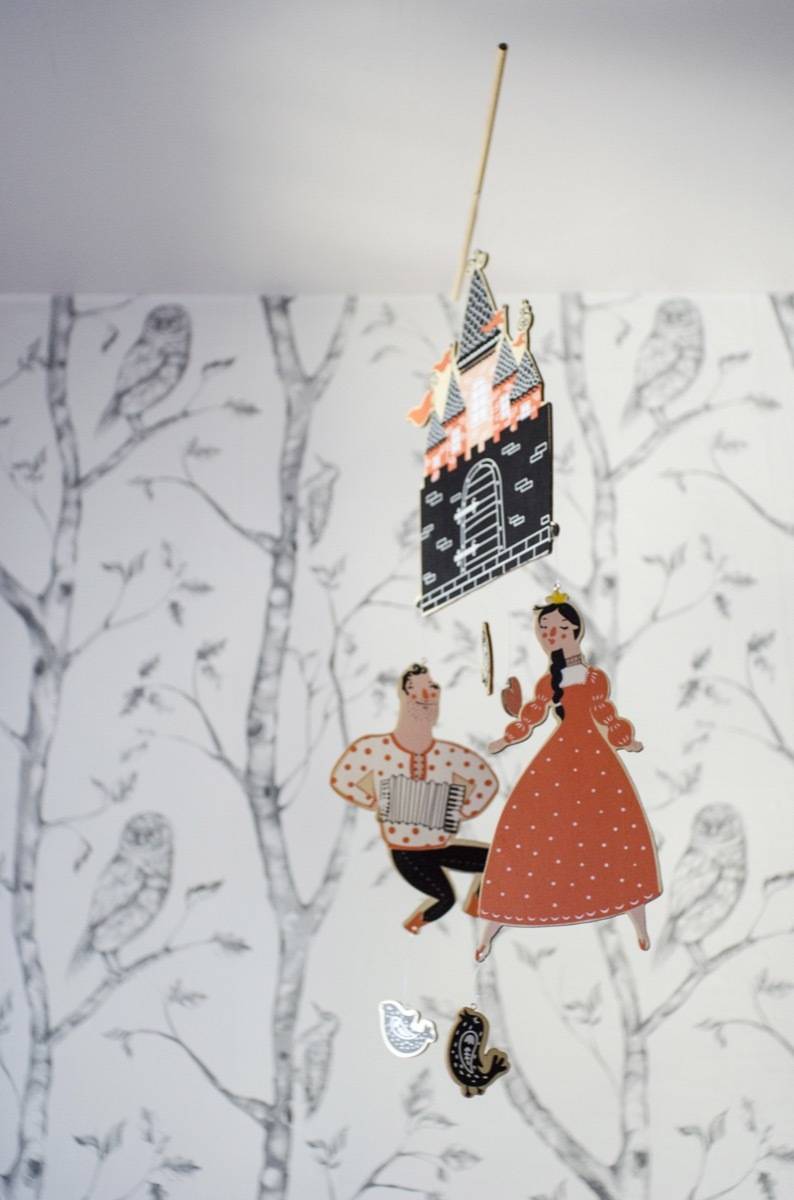Quirky mobile for nursery
