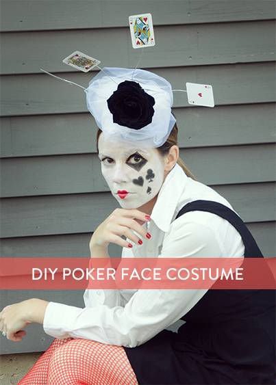 DIY Poker Face Halloween Costume