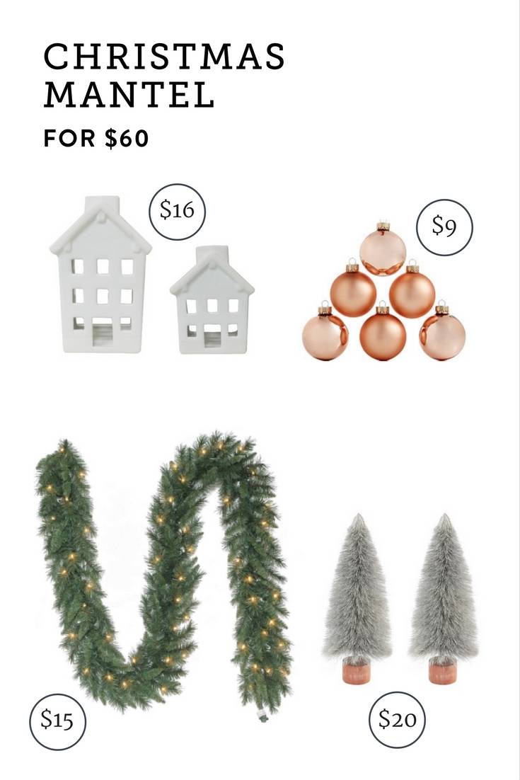 Christmas Mantel for $60
