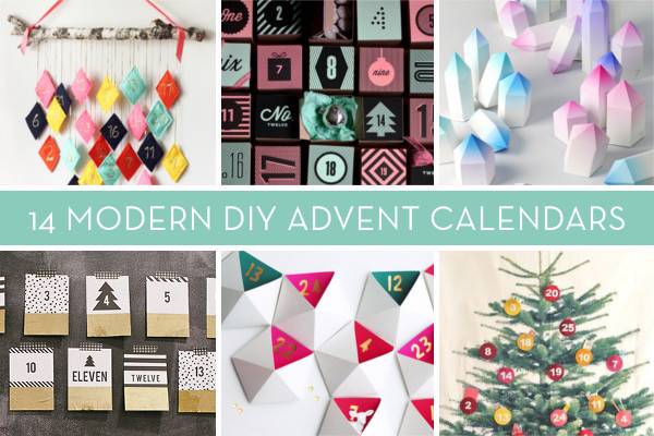 A variety of items to use as advent calendars including origami and crystals.