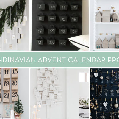 Scandinavian DIY advent calendar roundup