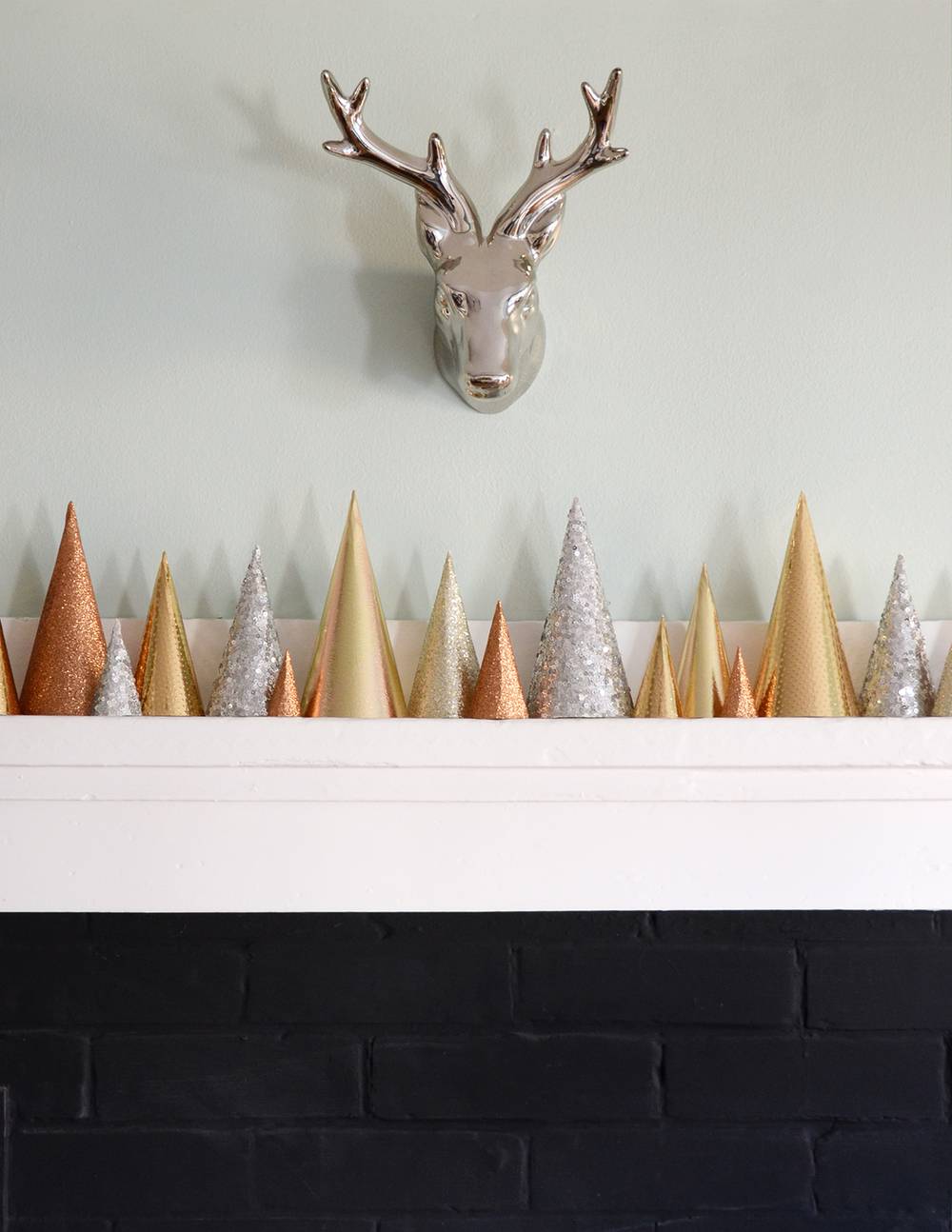 Easy DIY Metallic Paper Trees