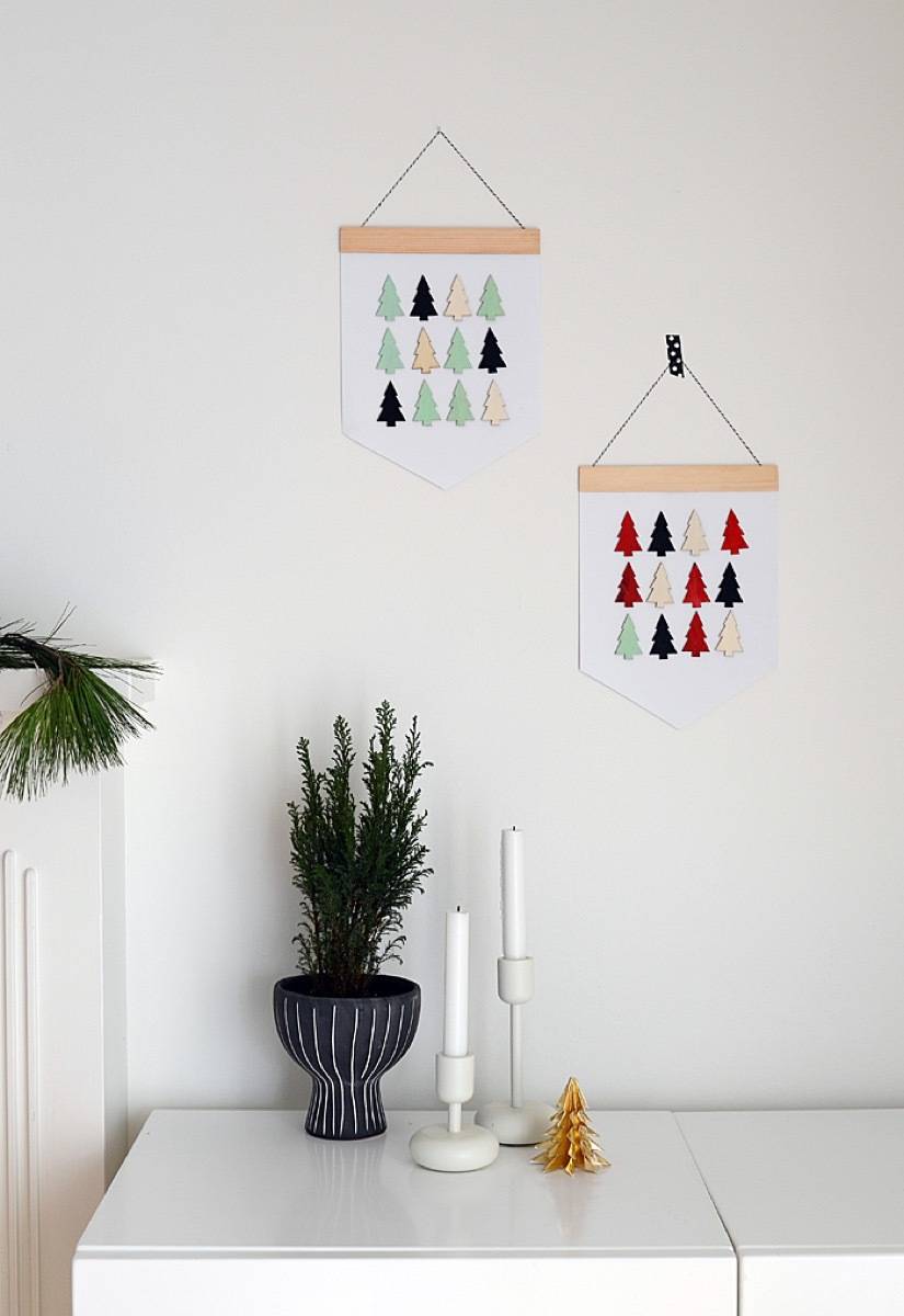 81 Stylish Christmas Decor Ideas You Can DIY | Simple holiday banners
