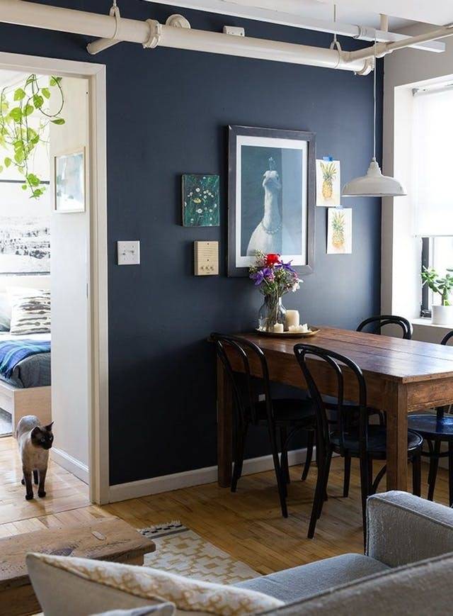 Sherwin-Williams Naval Wall Color