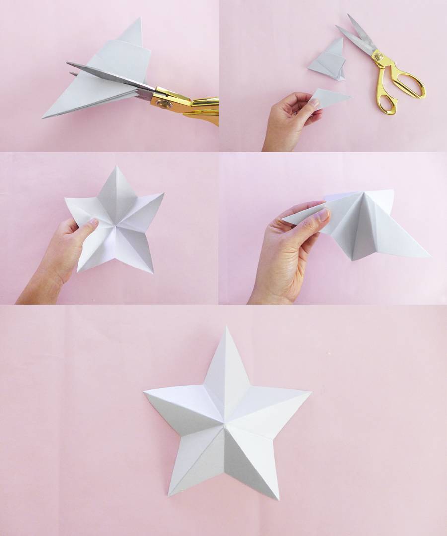 DIY ideas for origami garland.