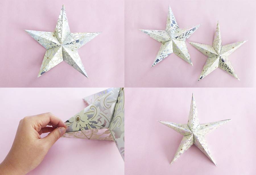 How to make paper stars with origami paper – becoration