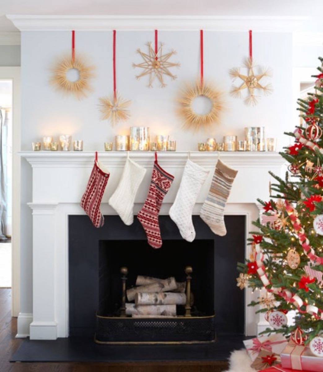 How to Style a Scandinavian Christmas Mantel for $100