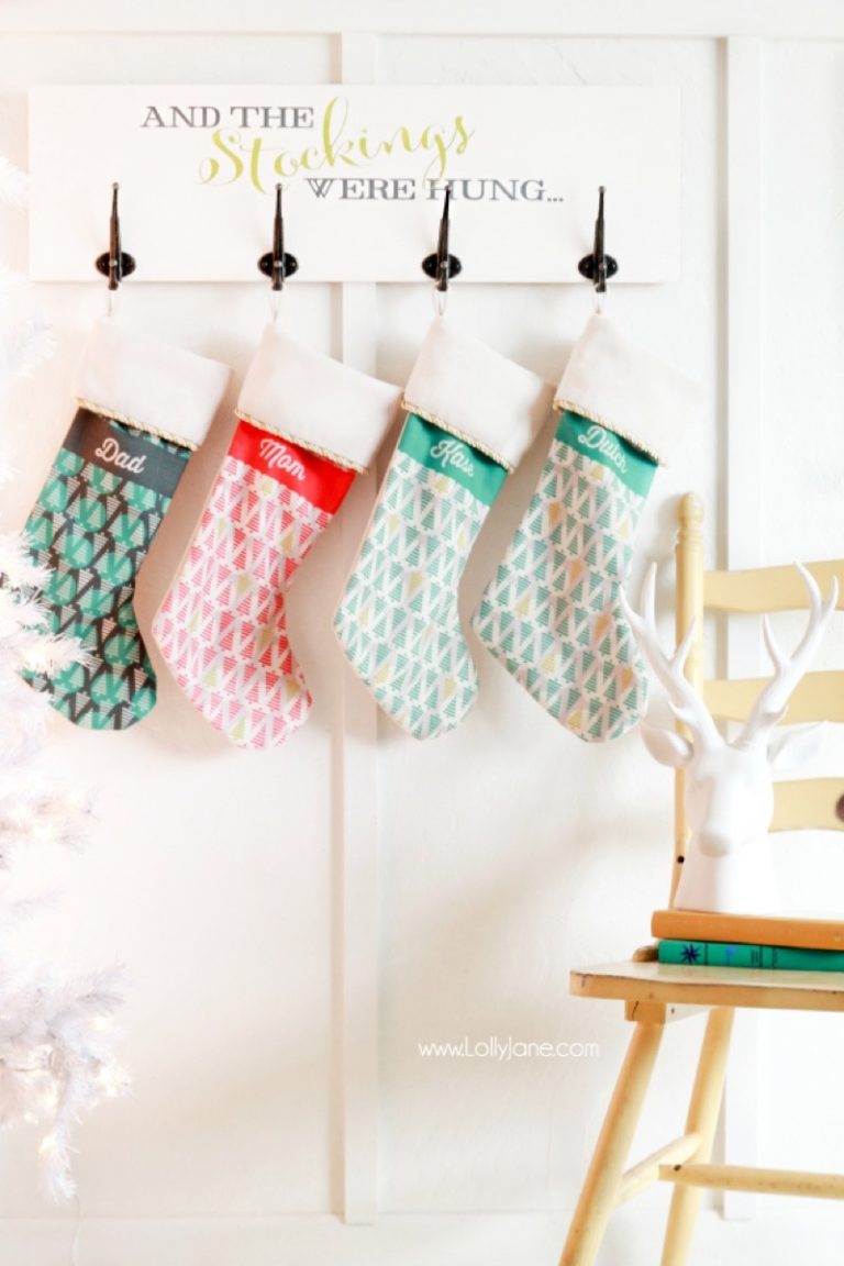 Christmas Stocking Hanging Ideas No Fireplace Required